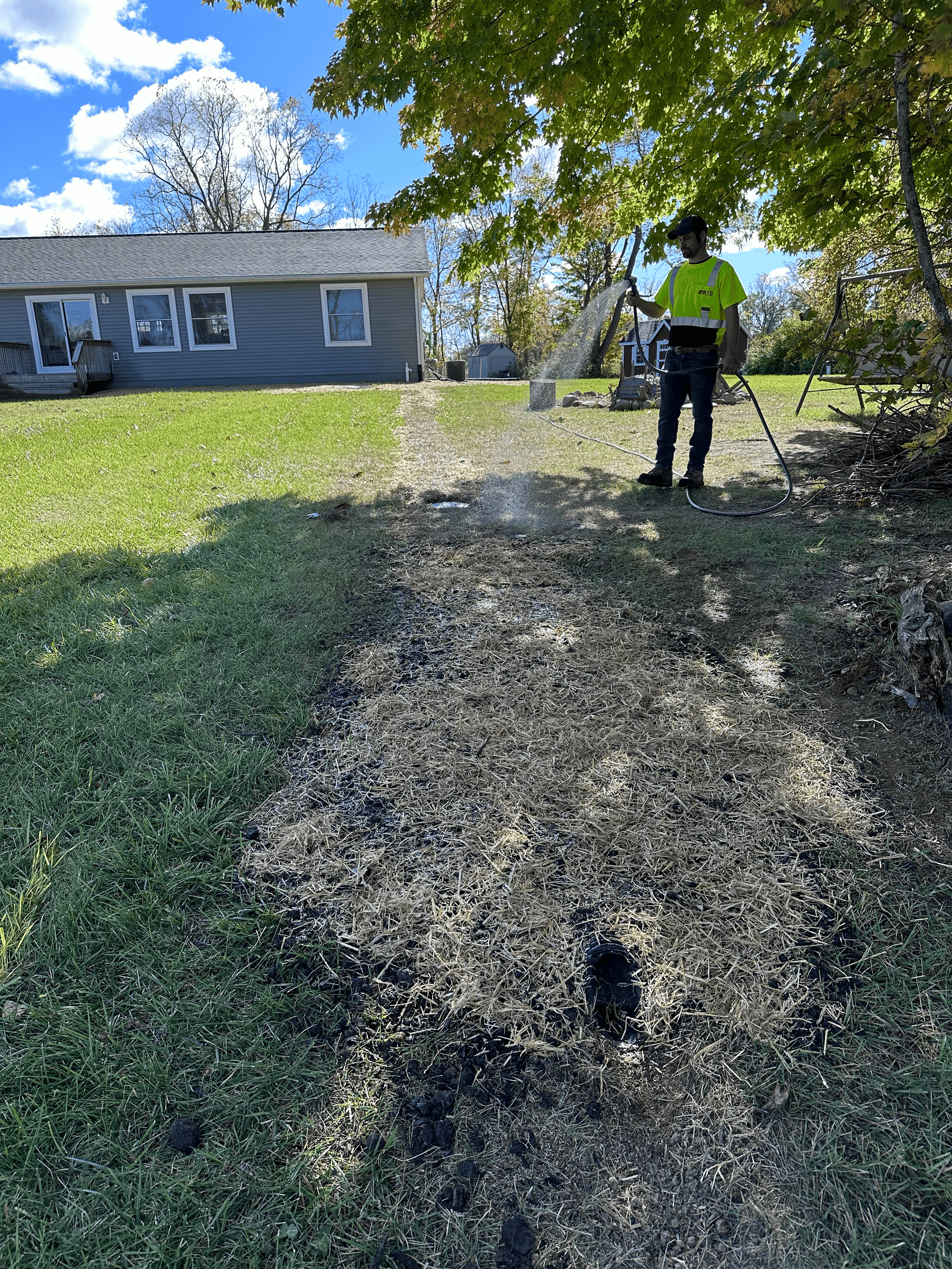 underground downspout