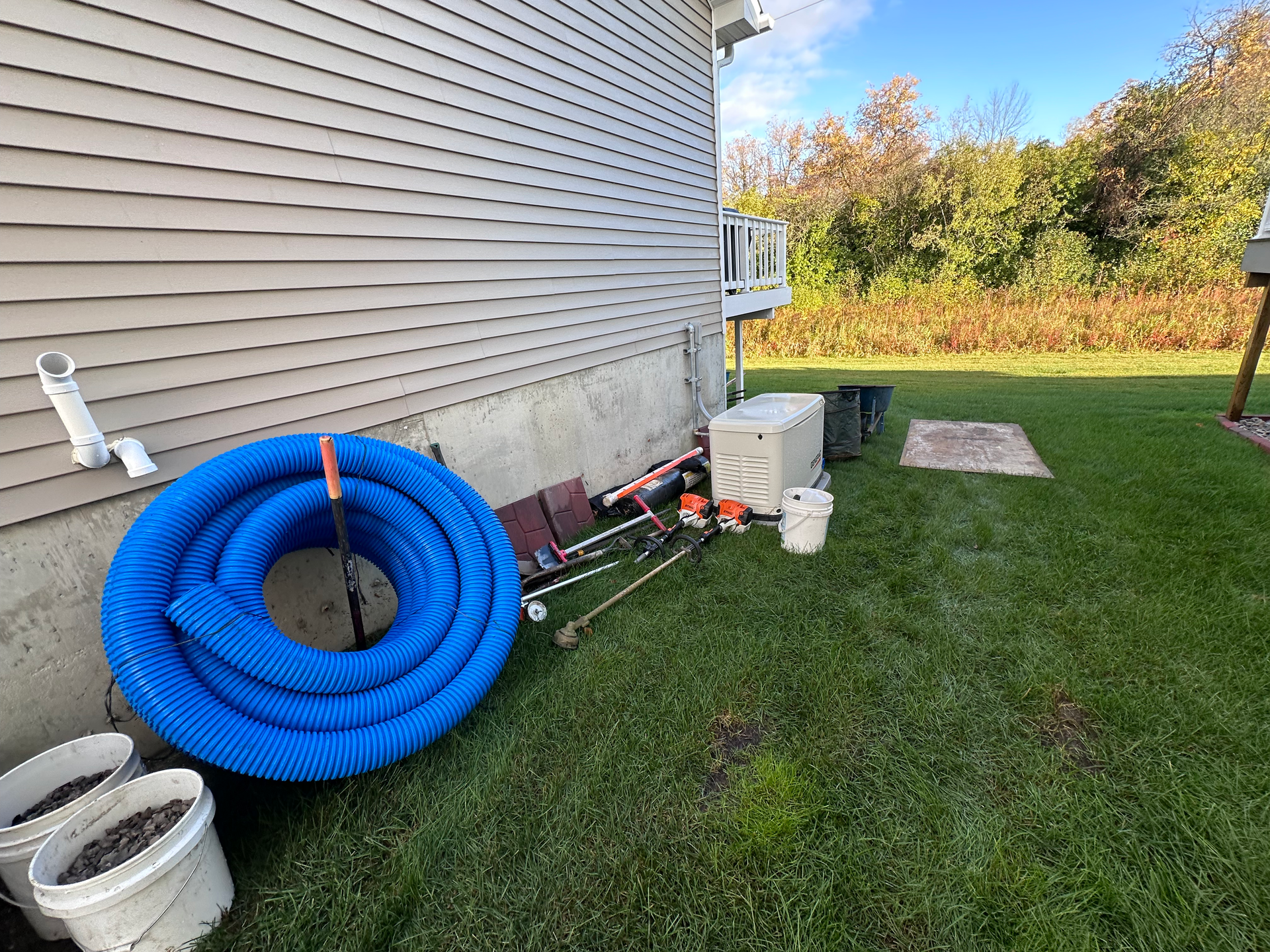underground downspout