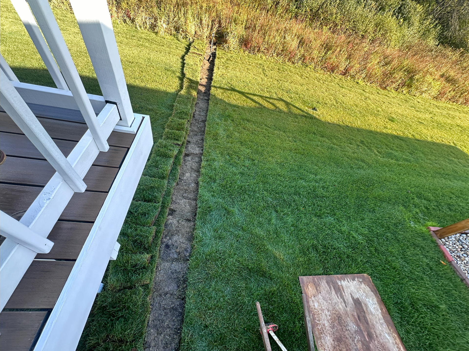 drain tile trench