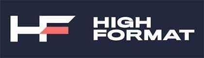 A logo for a company called high format