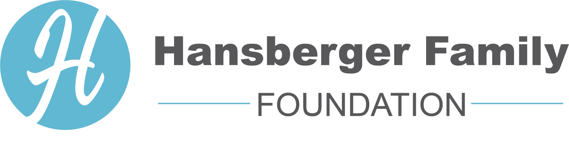 Logo of the Hansberger Family Foundation: blue circle with a stylized 