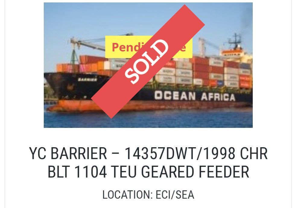 Sold container ship 