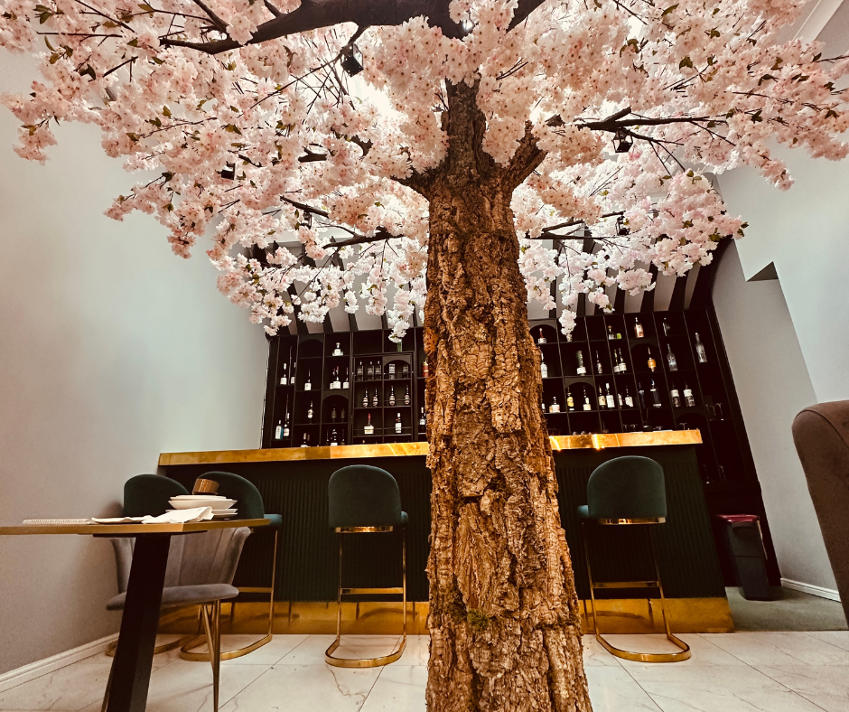 Large fake indoor tree