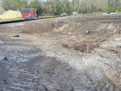 Excavating pond