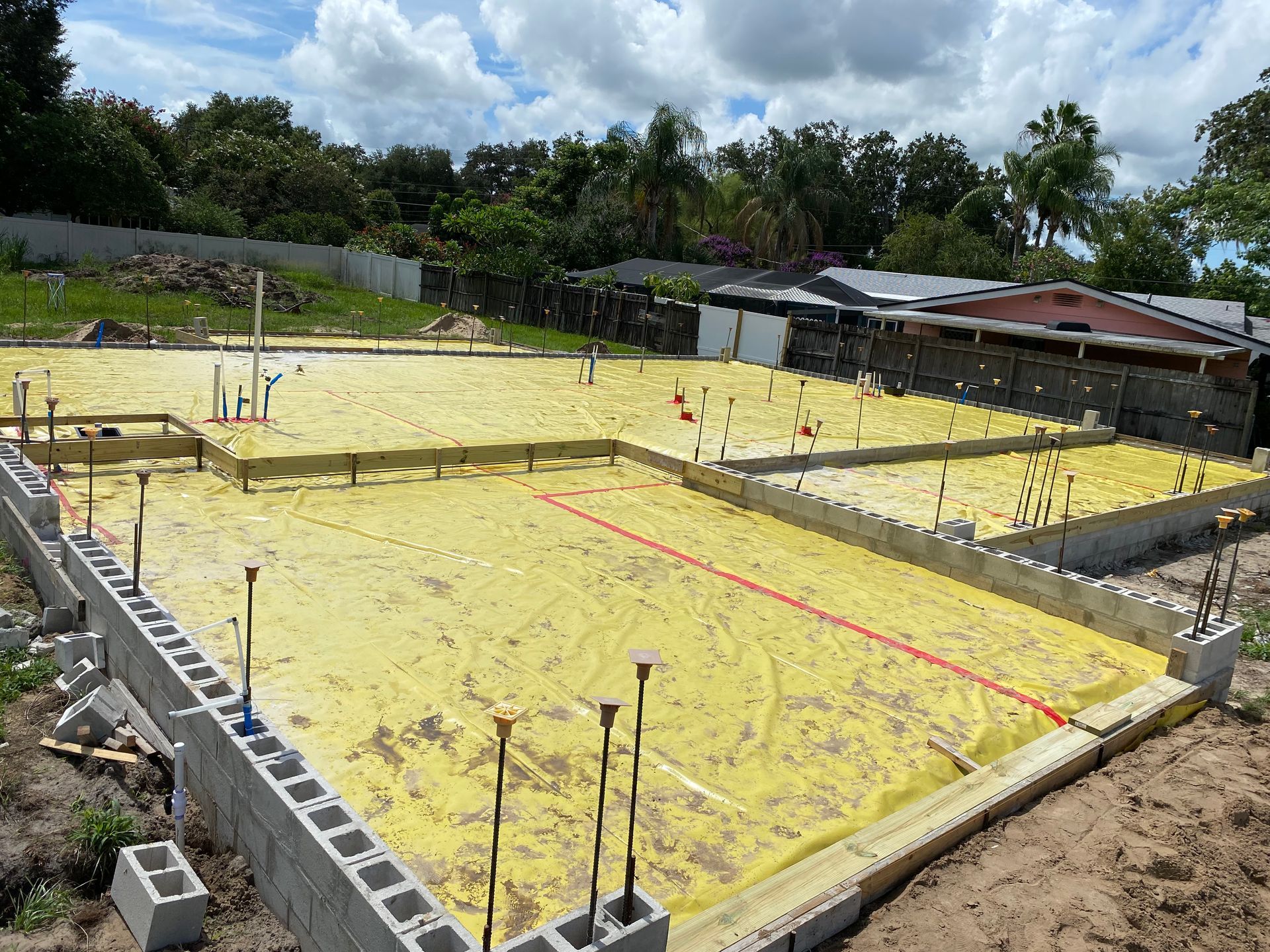 Concrete foundation