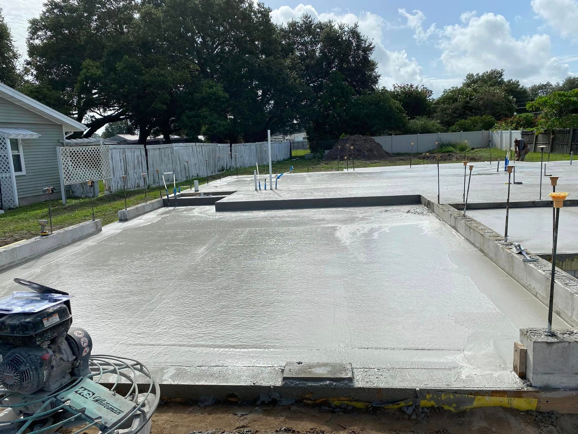 Concrete foundation 