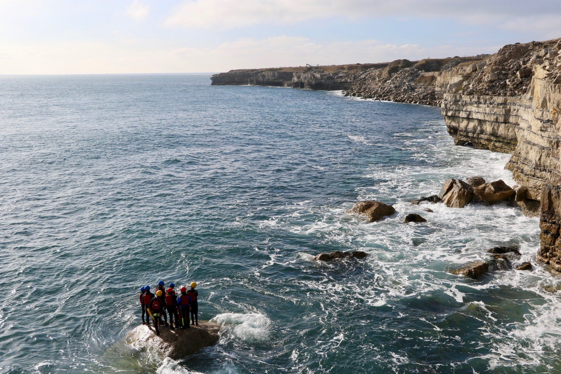Coasteering on Portland