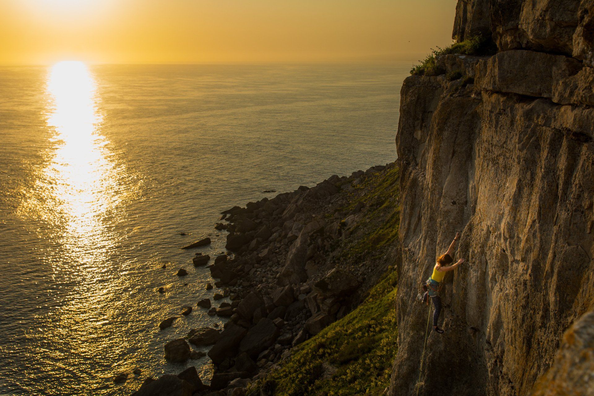 Climbing on Portland
