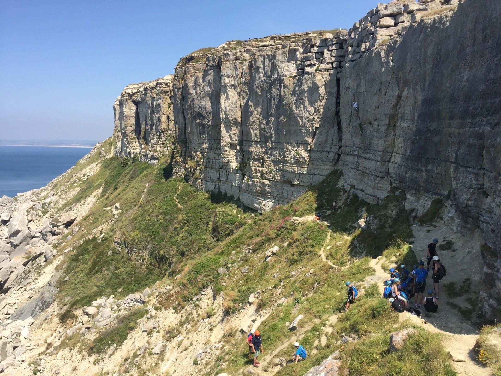 Portland Cliffs for field studies and climbing with Portland Outdoor Centre