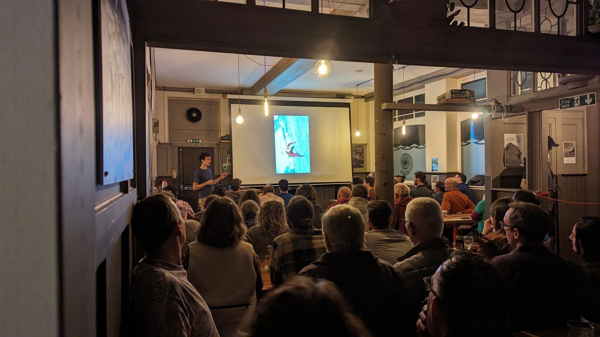 Crowded room for an event