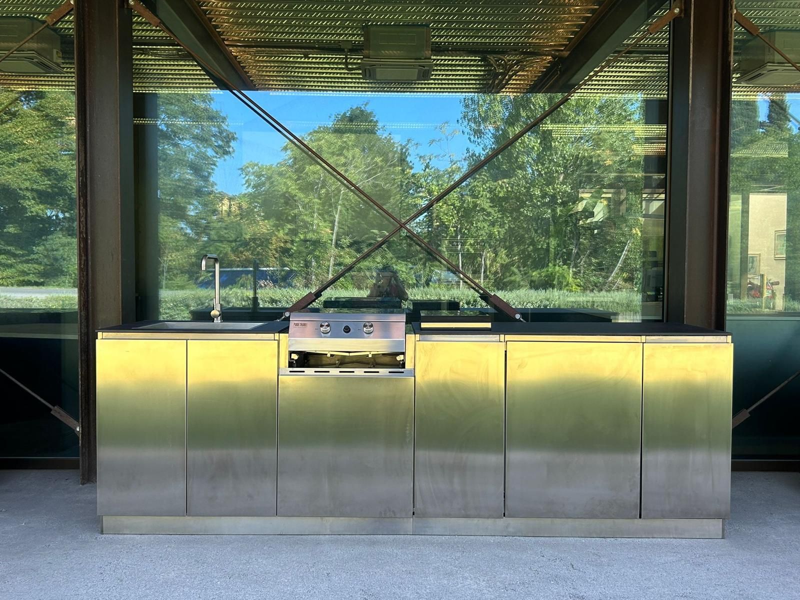 Cucina da esterno inox Flaminia Outdoor installata a Fonte Nuova