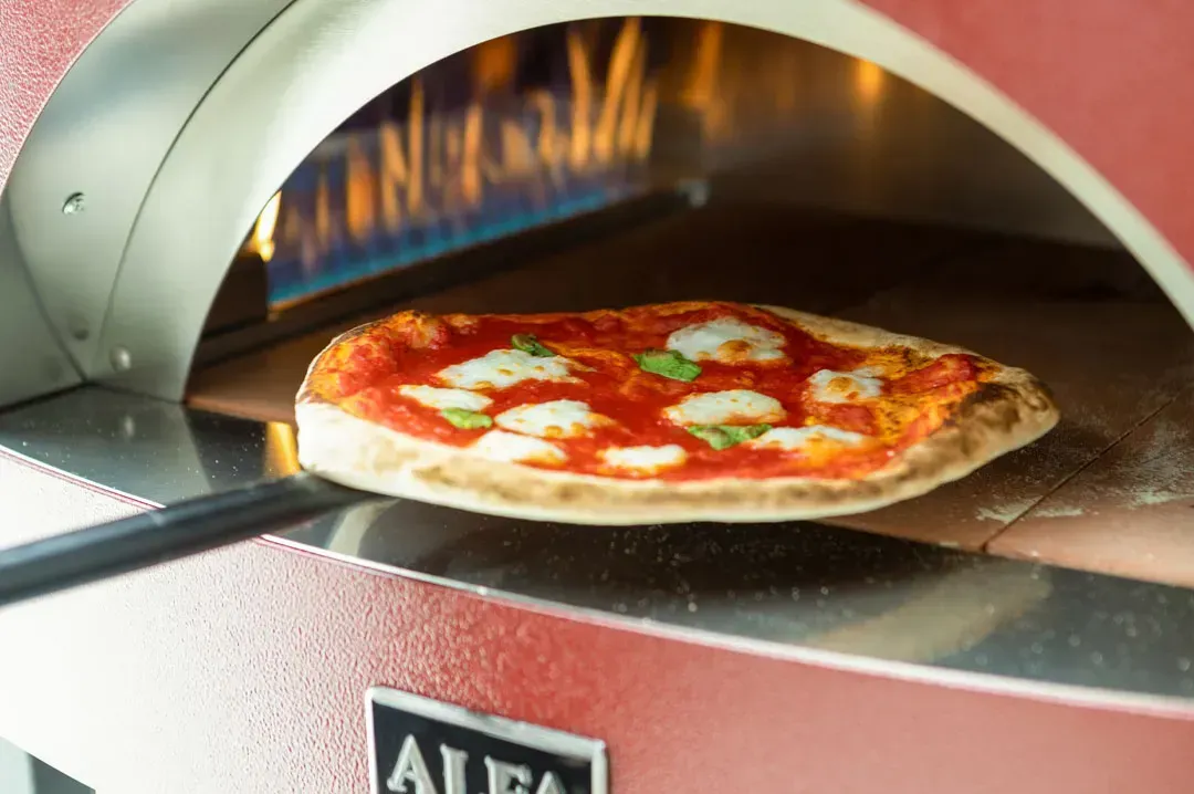 Forno a legna e gas da giardino Alfa installato a Fonte Nuova