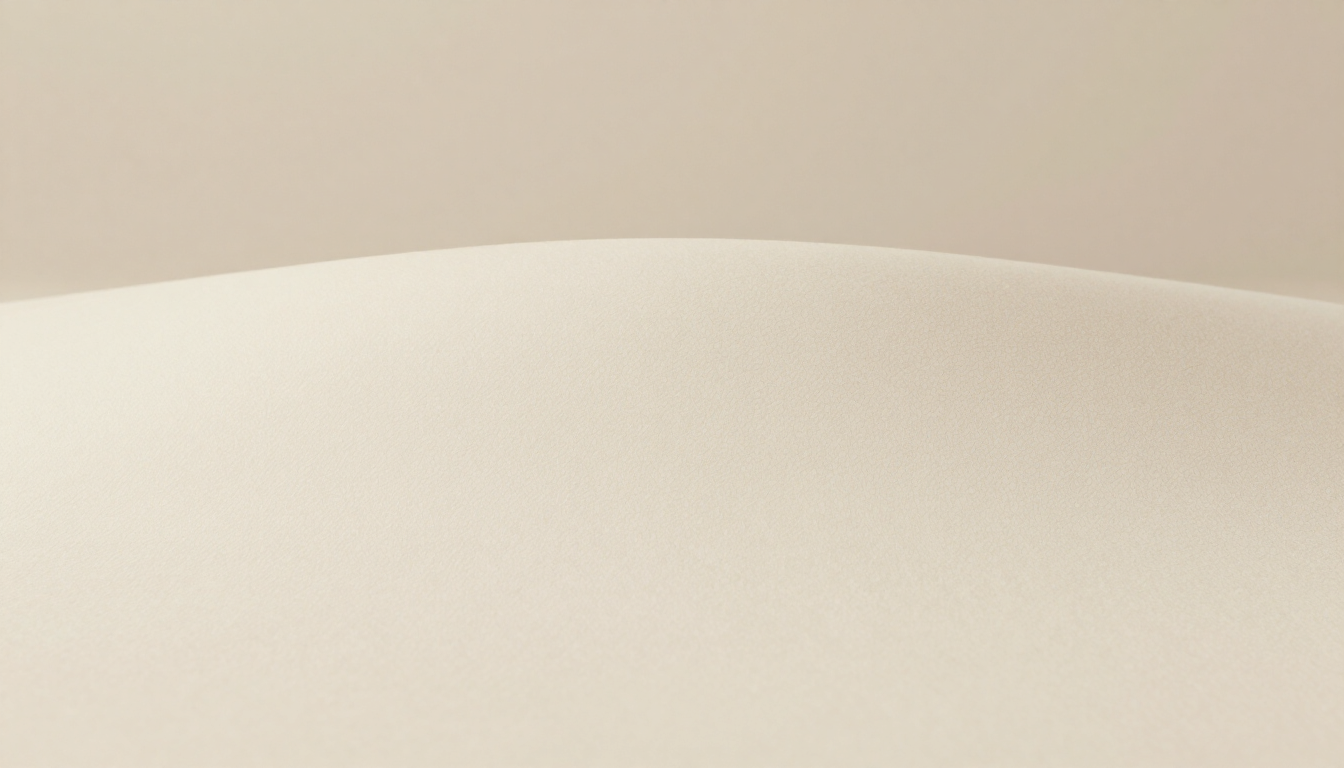 Curved beige ceiling or wall with soft shadow and light gradient