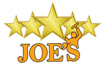 Gold stars above the orange text