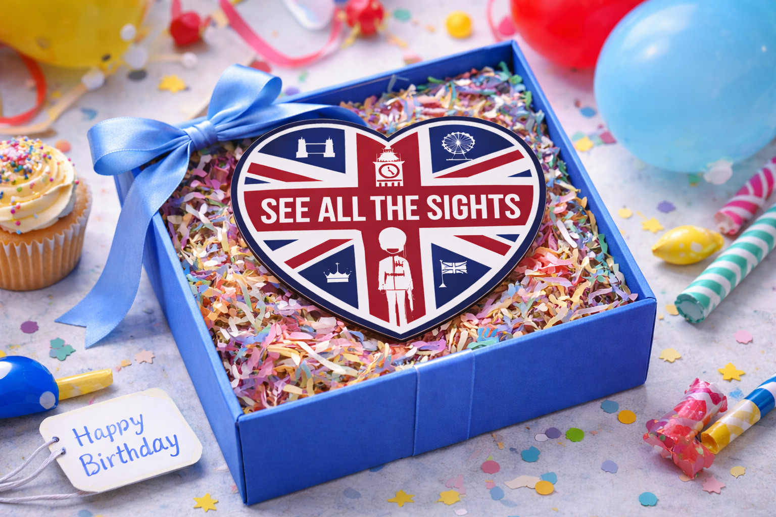See All The Sights London walking tour birthday gift voucher in decorative gift box