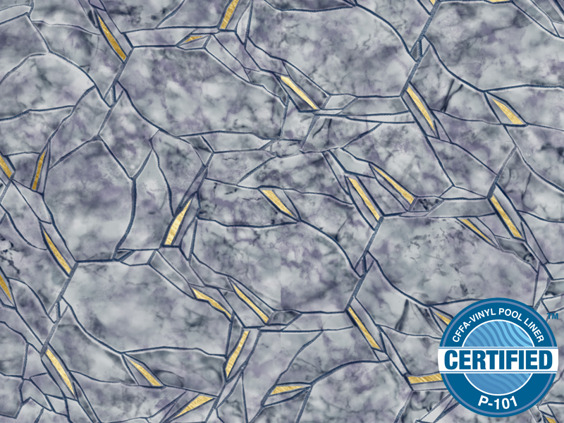 A close up of a certified swimming pool mat