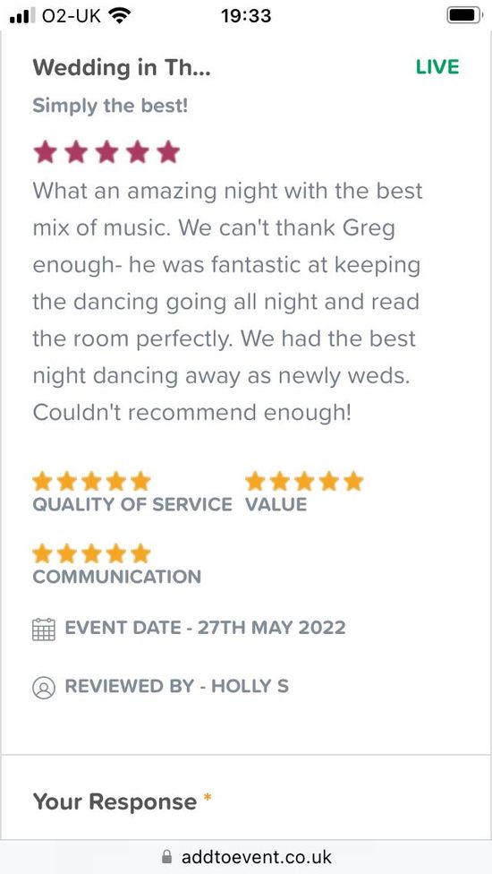 A review of Softspot disco wedding event