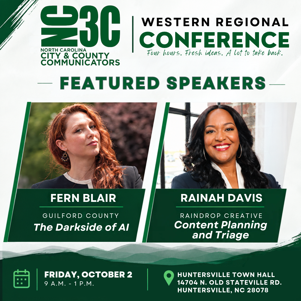 Western Regional Conference Featured Speakers Fern Blair and Rainah Davis