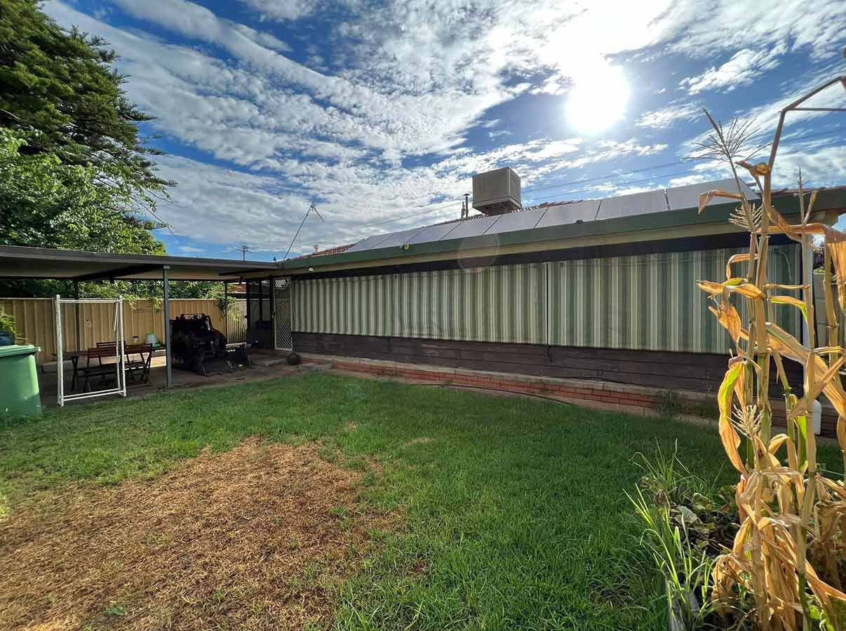 The Backyard of a House With a Lot of Grass and a Shed — B & C Yard Improvements in Parkes, NSW