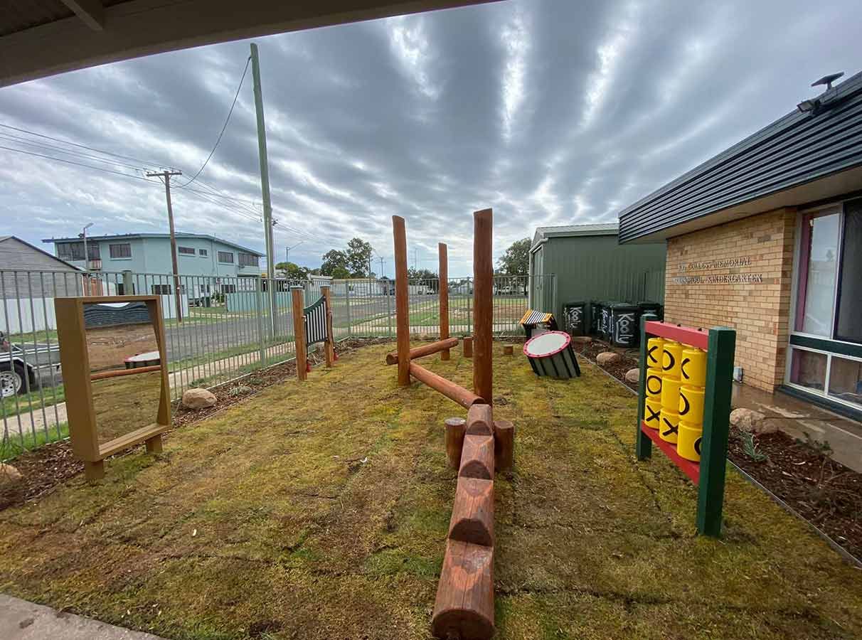 There is a Playground in the Backyard of a House — B & C Yard Improvements in Parkes, NSW