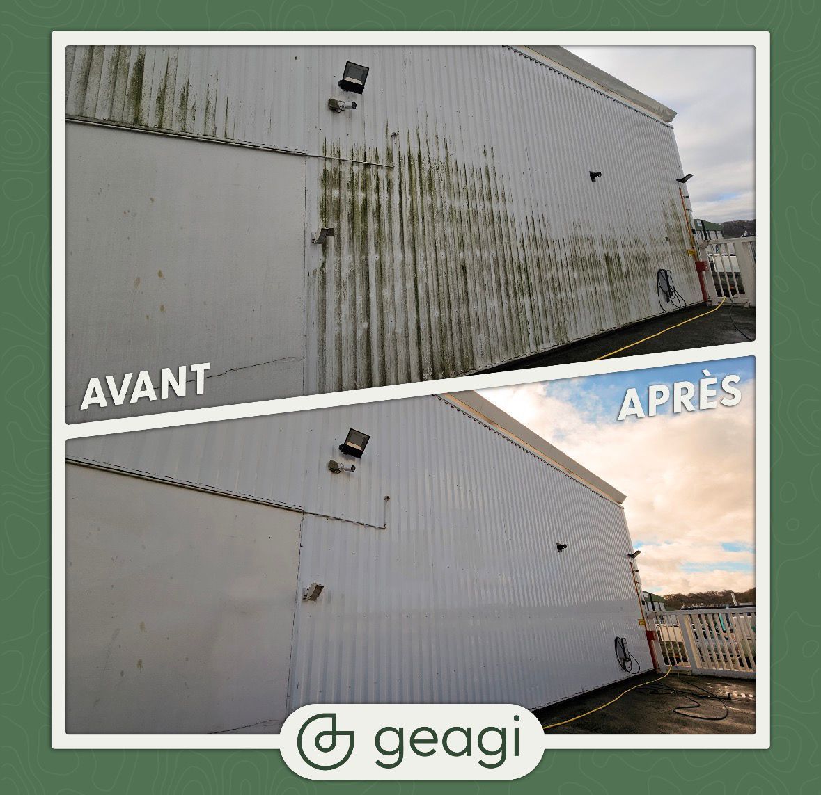 Nettoyage de façade et de vitre d'une concession BMW à Dieppe