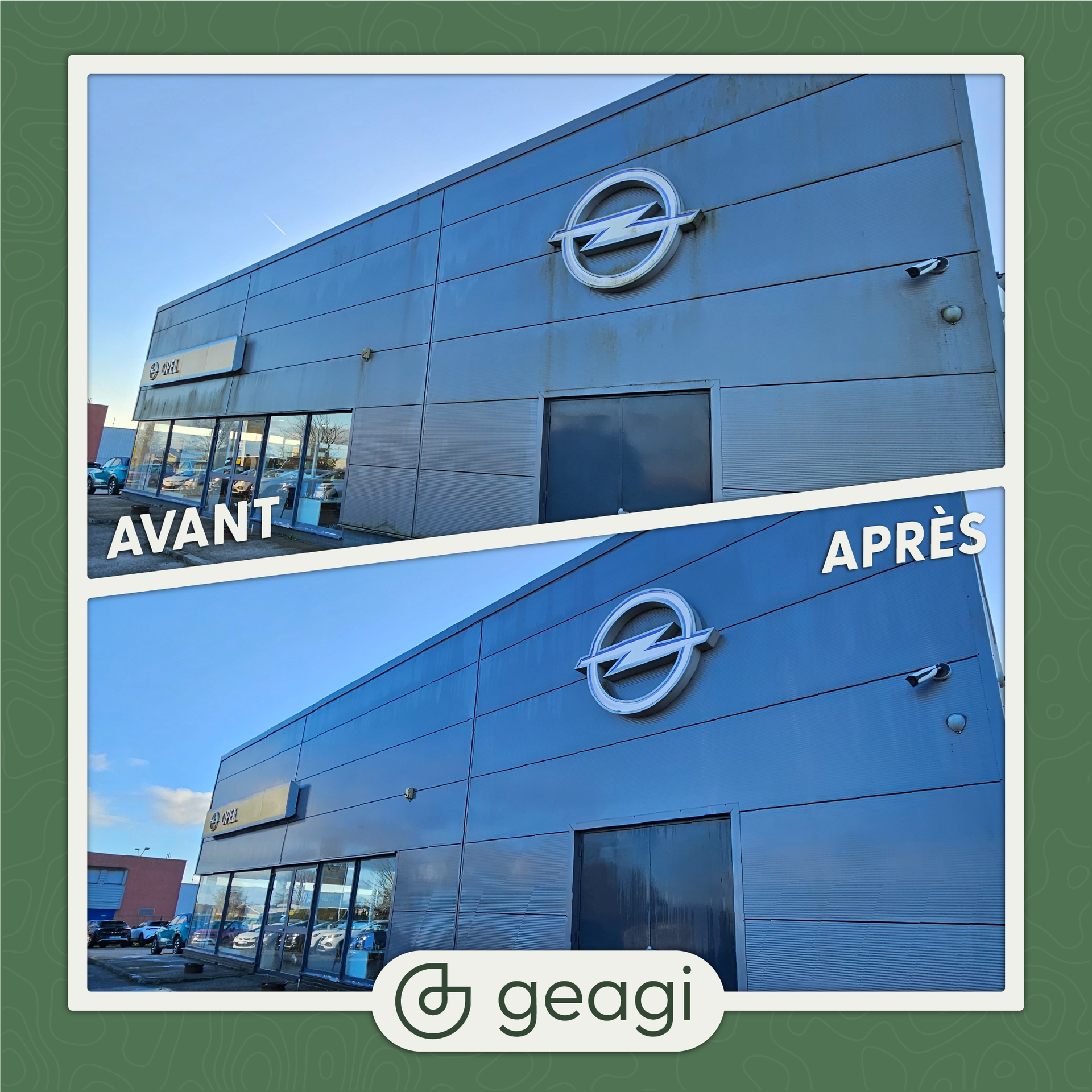 Avant après d'un nettoyage de façade à Rouen