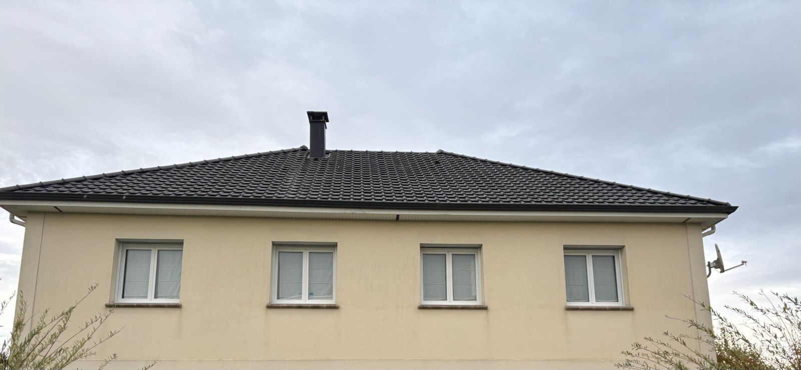 nettoyage d'une façade de maison à côté de rouen après