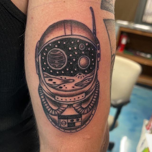 astronaut tattoo