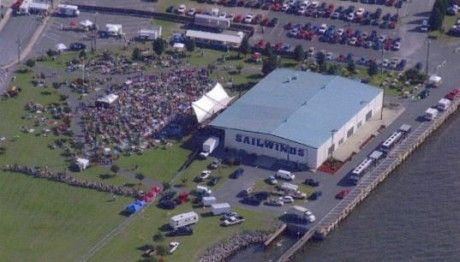 Aerial view of Sailwinds Park c 2004