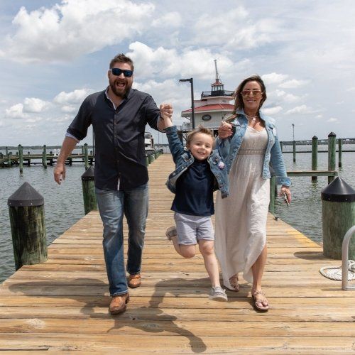 Jimmy Charles and Family at Long Wharf. Photo by Jill Jasuta