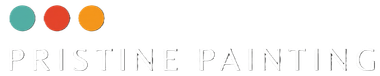 Logo for Pristine Painting with three colored circles and pale gray text.