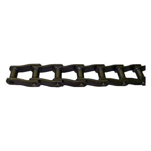 Dark metal roller chain, links interlocked. Carwash Chain