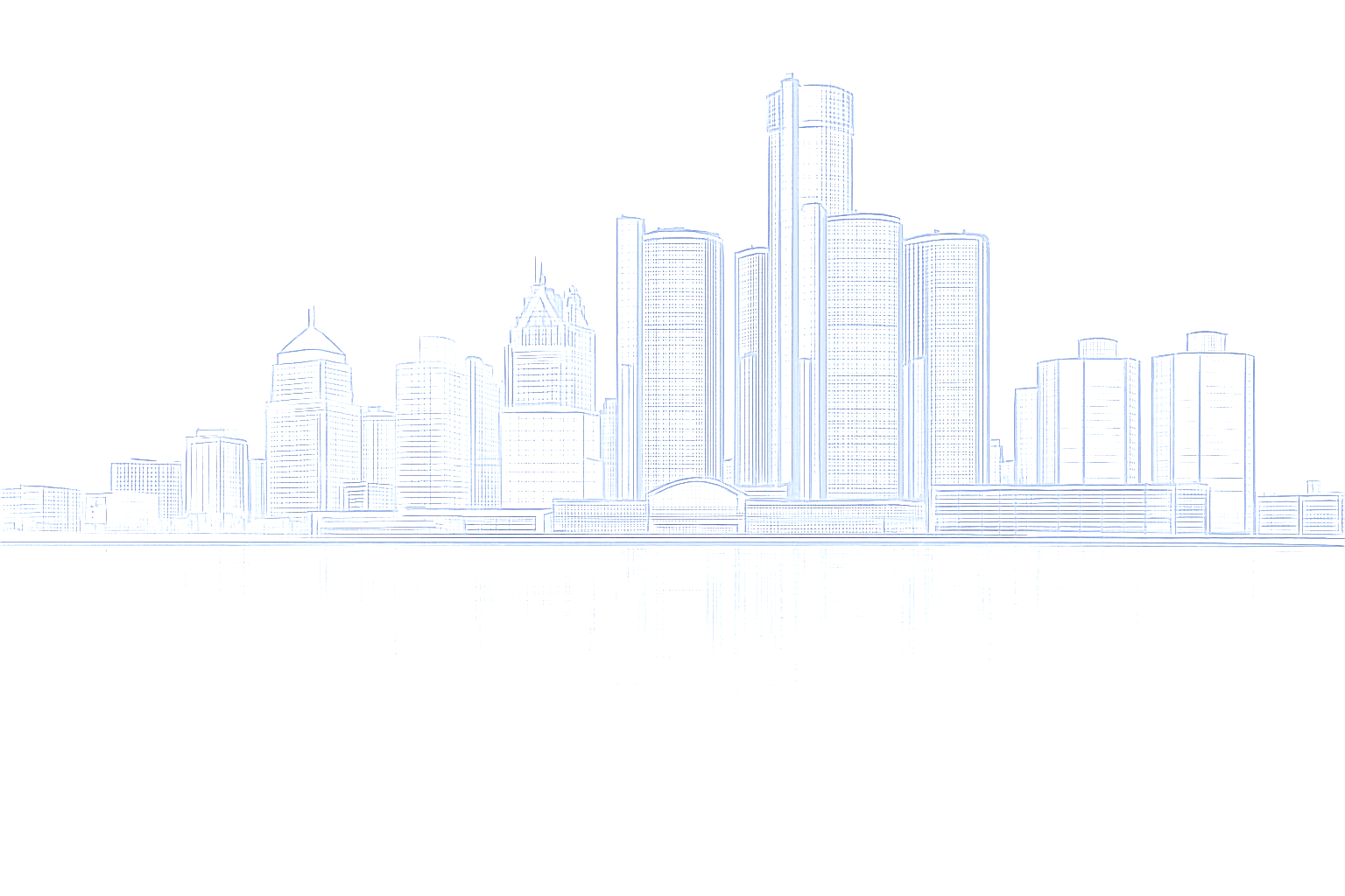 DETROIT CITY SCAPE Vaughn Industries is a proud Detroit, Michigan Manufacturer
