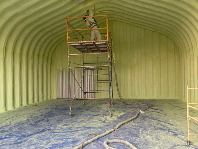 Quonset Insulation Spray Foam