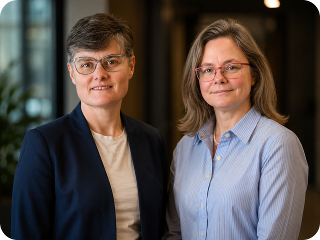 Melissa and Wendy, The Fret Well Care Management team