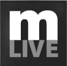 M LIVE logo in white and gray on a black square background