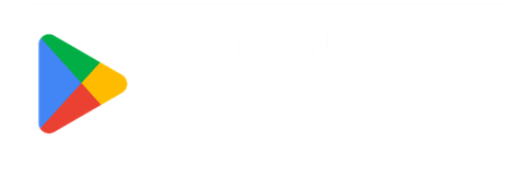 Google Play logo with multicolored triangular play icon on white background