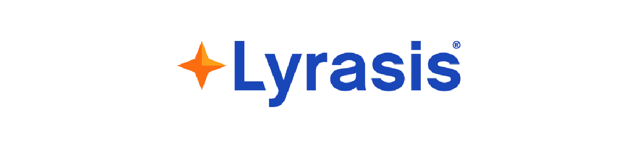 The Lyrasis logo, consisting of a four-pointed orange star icon followed by the word