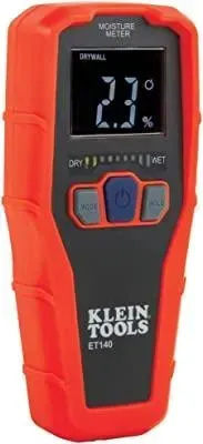 A klein tools moisture meter is shown on a white background.