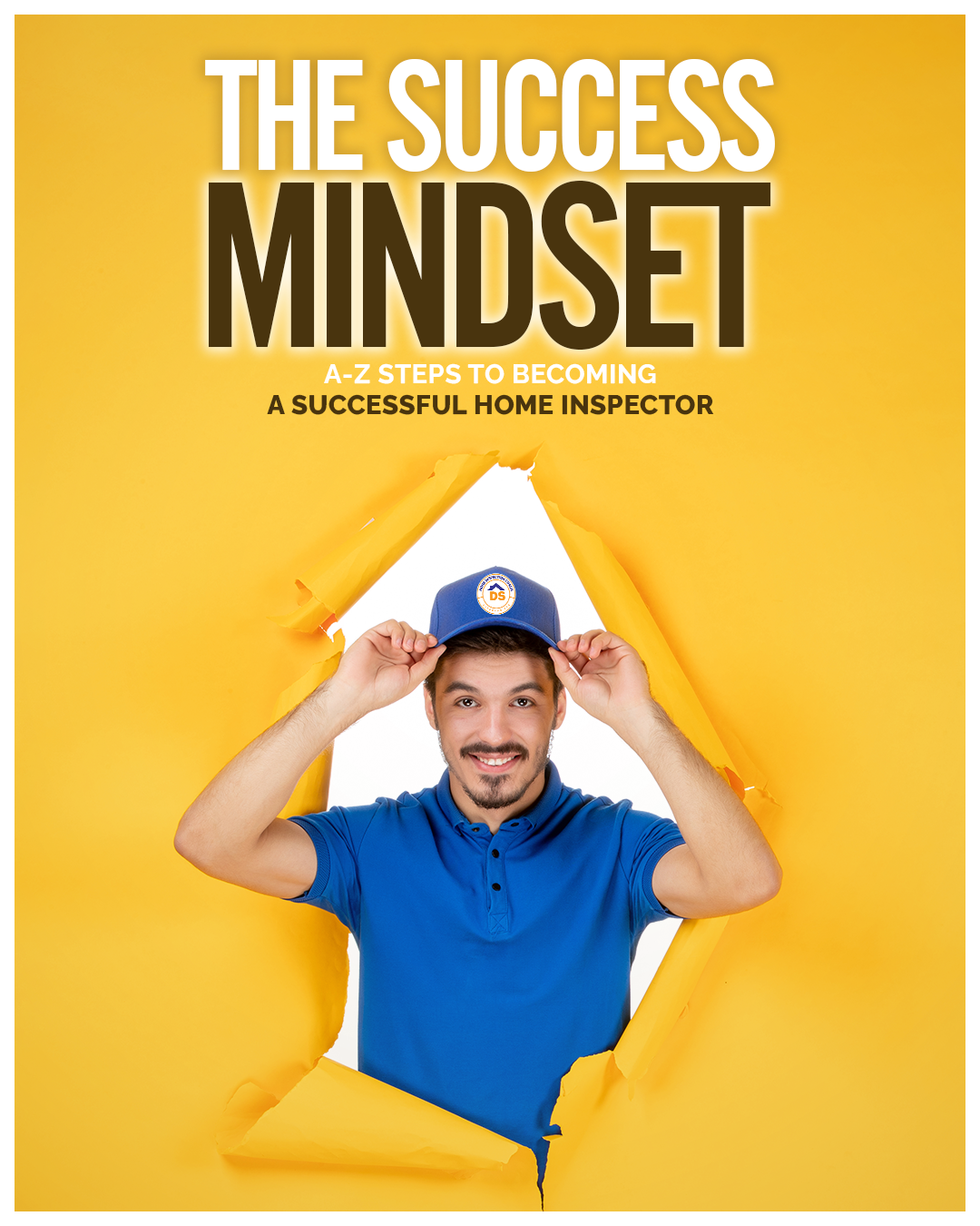 A book called the success mindset shows a man wearing a hat