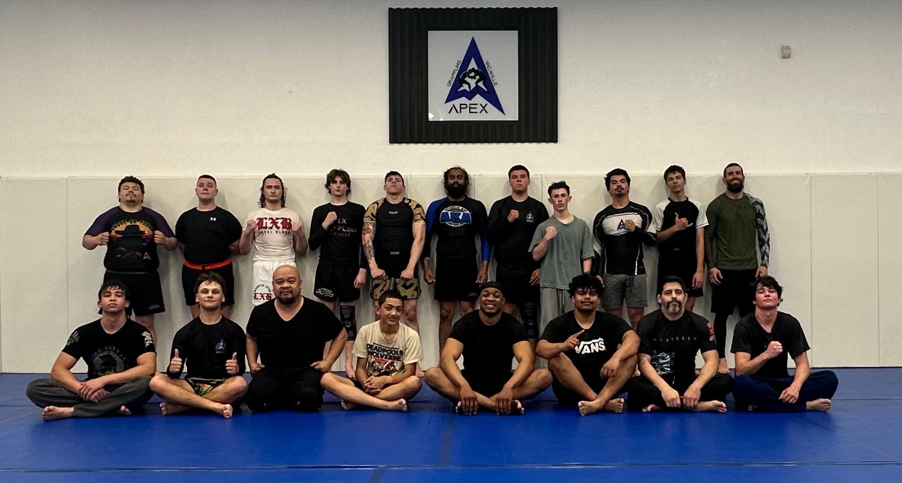 Adults practice grappling drills at Vacaville Grappling Academy in Vacaville, CA, building focus and confidence.