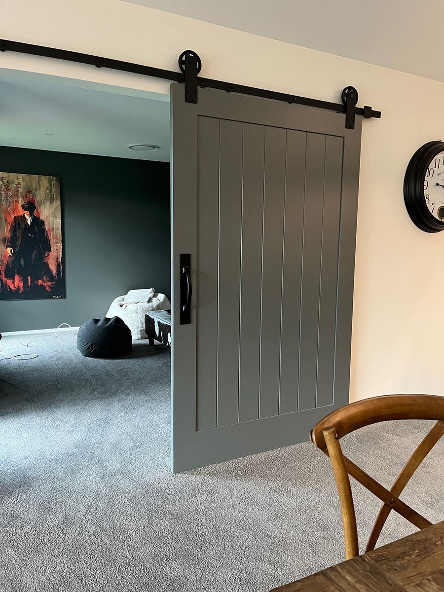 grey barn door