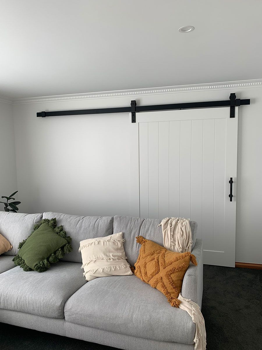 white barn door