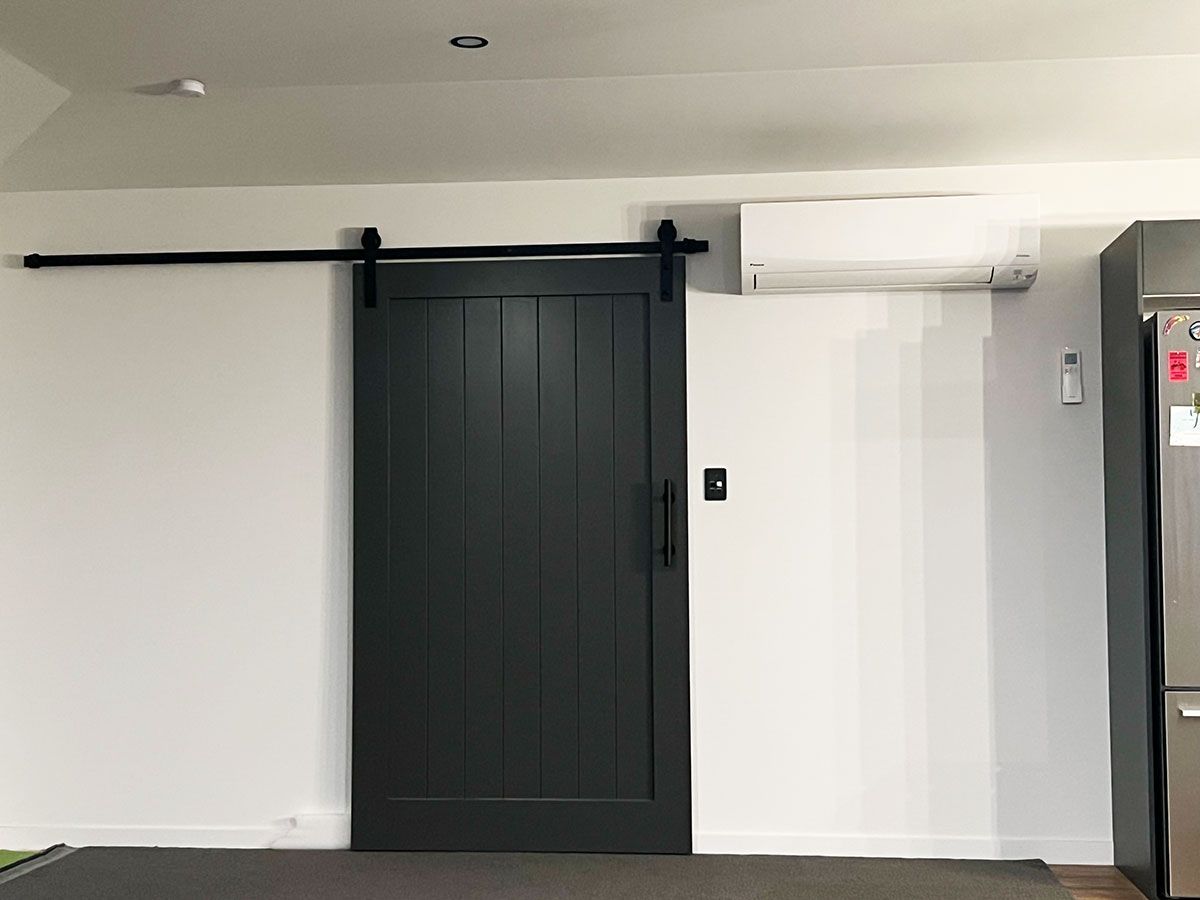 black barn door