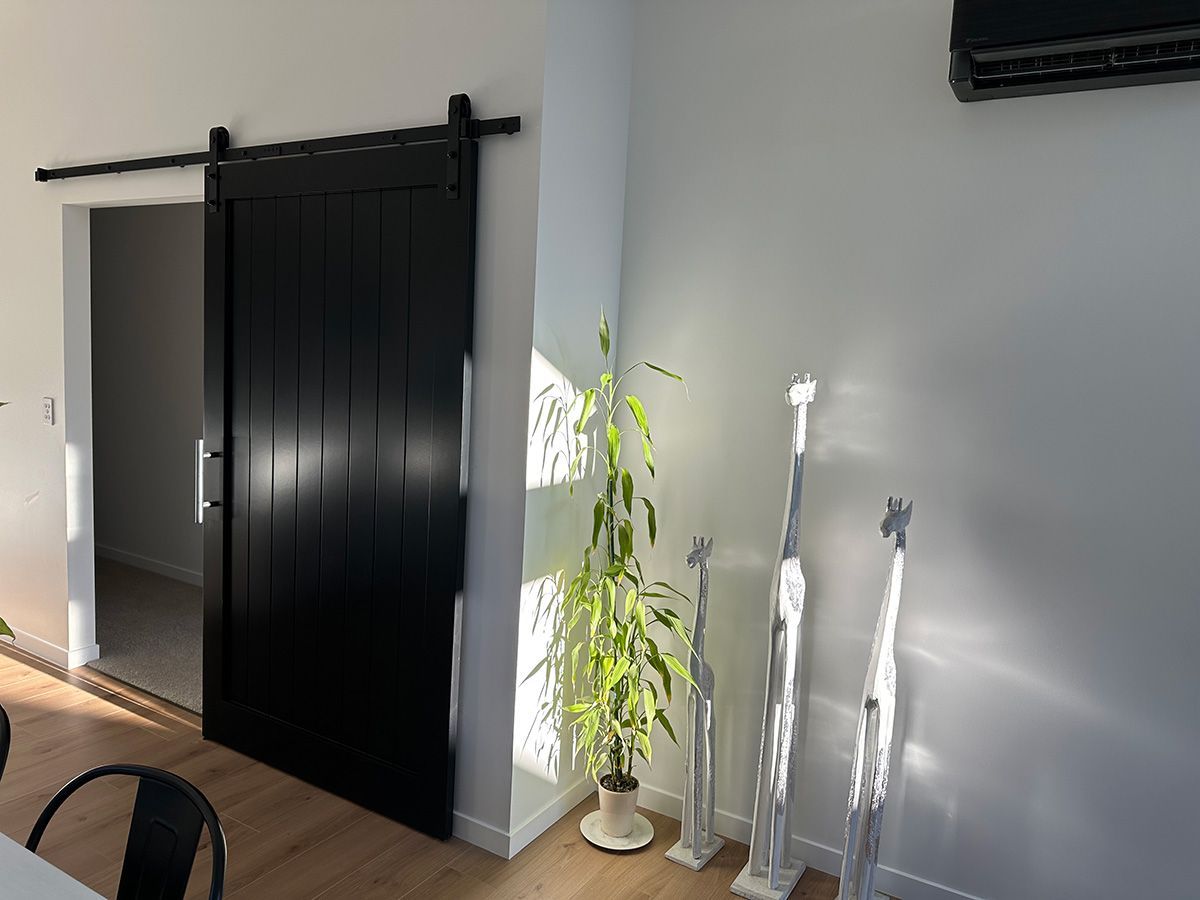 black barn door