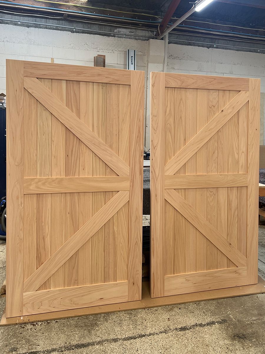 Macrocarpa barn doors