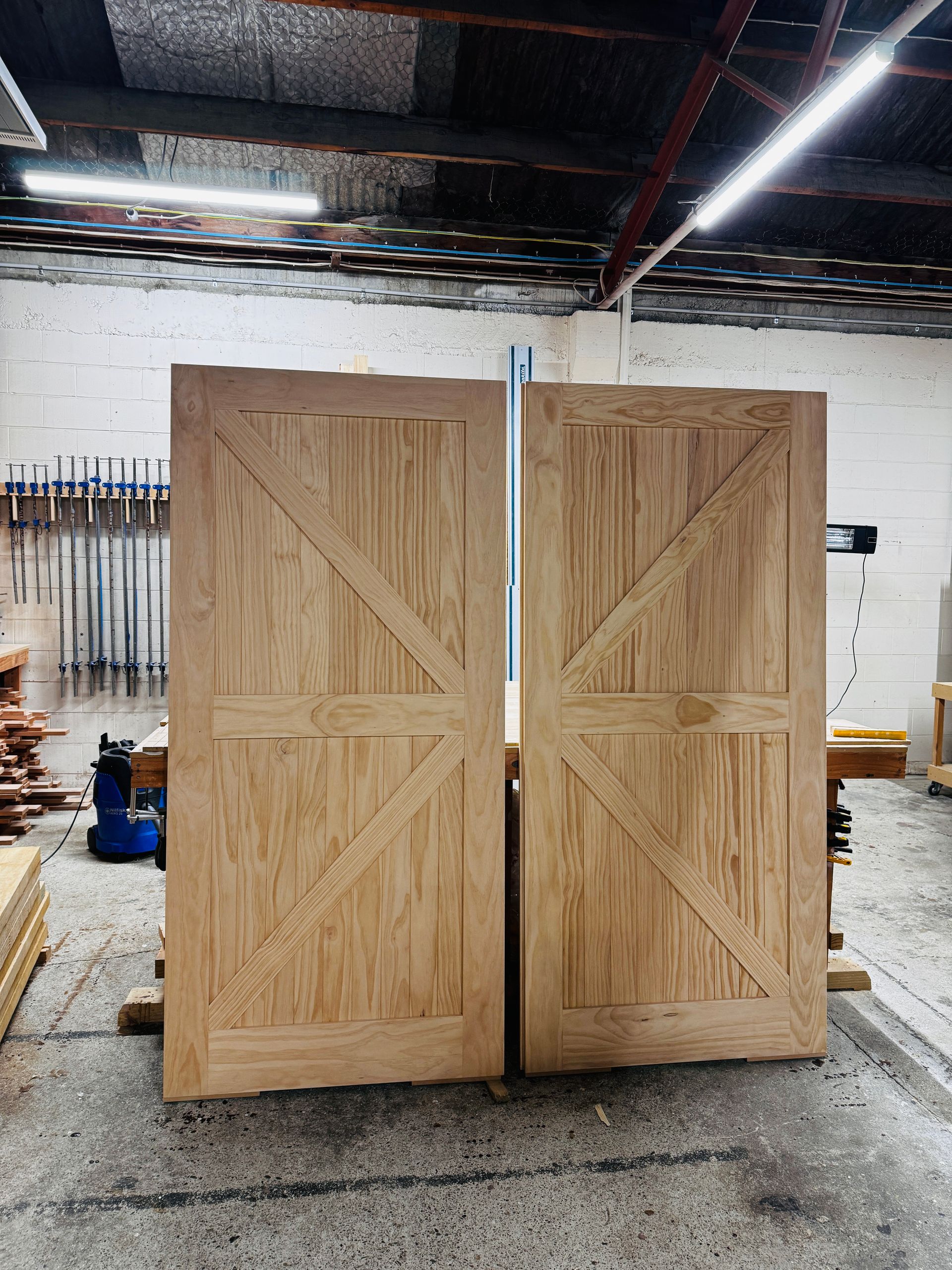 pine barn doors