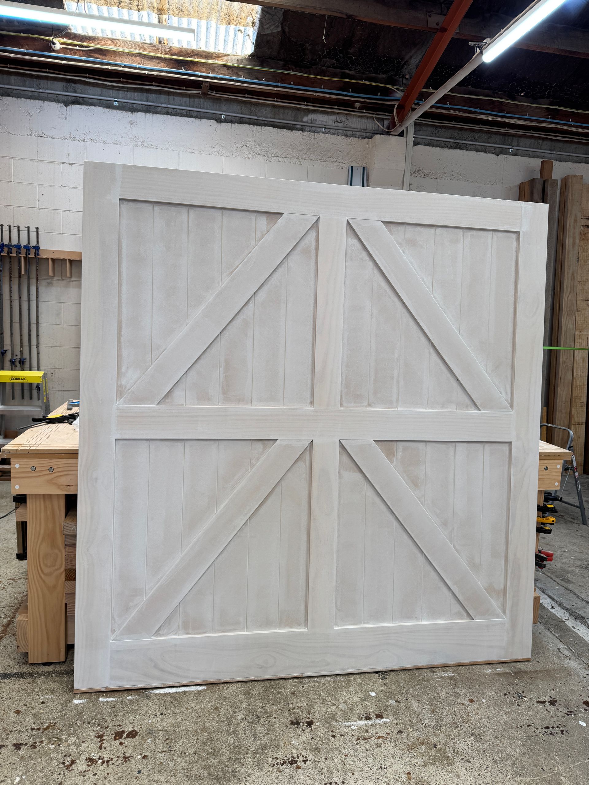 Large double double z barn door
