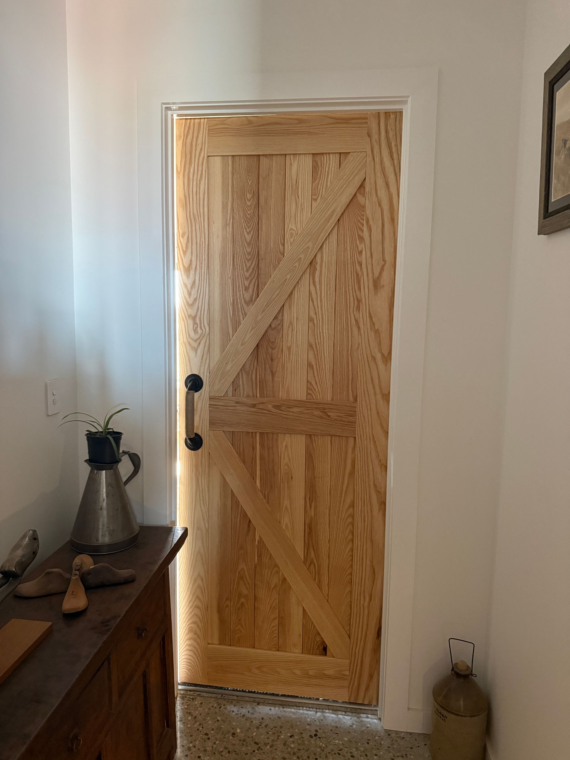 custom white ash door