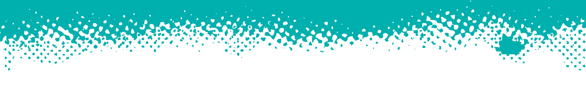 A horizontal strip with a solid teal top edge that fades into a white background with a textured, dotted pattern.